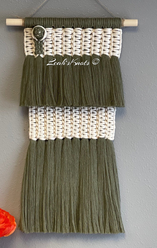 Green & White Wall Hanging